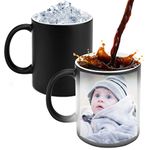 Naispanda Personalized Color Changing Magic Mug 11oz Heat Changing Magic Cups Heat Sensitive Coffee Mugs Heat Activated Porcelain Sublimation Color Change for Coffee,Milk,Tea