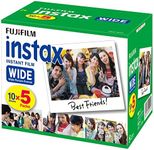 FUJIFILM Film for Wide Instant Camera, 50 Sheets, INSTAX Wide K R 5