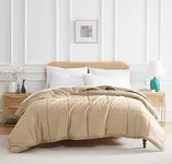 Southshore Fine Living, Inc. Beige Queen Comforter Set, Down Alternative Comforter, Full Size Duvet Insert, Queen/Full, Cozy Bedding Set, Machine Washable, Soft Sand