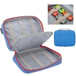 KISLANE 24 Toy Cars Storage for Hot Wheels, Storage Case Compatible with 24 Hot Wheels, Matchbox Cars, Mini Toys, Hot Wheels Storage for Kids, Bag Only (Blue)