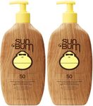 Sun Bum Original SPF 50 Sunscreen Body Lotion - Broad Spectrum Moisturizing Sunscreen with Vitamin E - Hawaii 104 Act Compliant (Made Without Octinoxate & Oxybenzone) - 16 oz,(Pack of 2)