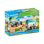 Playmobil Country 70511 Car with Pony Trailer, For ages 4+