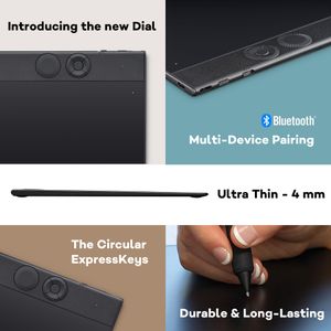 Wacom Intuos Pro Medium Graphics Tablet – Pressure Sensitive Pen