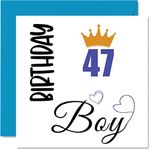 47th Birthday Card for Men - Birthd