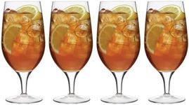 Luigi Bormioli Michelangelo Masterpiece 19.25 oz All Purpose Glasses - Sparkx Ultra-Clear Crystal Glass, Lead-Free, Durable Titanium Reinforced Stems - Laser-Cut Rims - Dishwasher Safe (Set of 4)