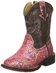 ROPER Toddler Girls Aztec Glitter Square Toe Casual Boots Mid Calf - Brown, Pink, Brown, Pink, 2 Big Kid