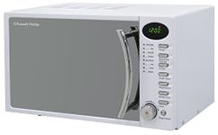 Russell Hobbs RHM1714WC 17 L 700 W White Digital Solo Microwave with 5 Power Levels, Digital Clock and Timer, 8 Auto Cook Menus, Automatic Defrost, Easy Clean