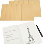 GIFTEXPRESS 8.3" x 5.5" Sketch Book - 4 Pack Unlined Blank Drawing Notebook 60 Pages, 30 Sheets - 80 GSM Acid Free Paper Art Journal Supplies for Kids & Adults