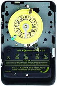 Intermatic T103 120-Volt DPST 24 Hour Mechanical Time Switch , Grey