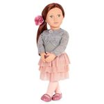 Our Generation Ayla Doll – Cute 18-inch Fashion Doll with Frilly Skirt – Includes 7 Piece Clothing Set