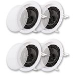 Acoustic Audio CS-IC63 in Ceiling 6.5" Speaker 2 Pair Pack 3 Way Home Theater 1200 Watt