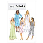 Butterick Patterns B5792ZZ0 Misses' Top Sewing Pattern, Gown and Pants, Size ZZ (LRG-XLG-XXL)