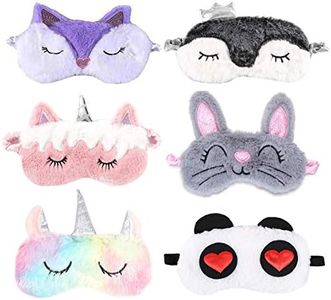 6 confezioni di maschera per gli occhi per il sonno degli animali adulti