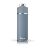 Ninja DW2401BL Thirsti 24oz Travel Water Bottle, For Carbonated Sparkling Drinks, Colder and Fizzier Longer, Leak Proof, 24 Hrs Cold, Dishwasher Safe, Stainless Steel Insulated Tumbler, Storm Blue