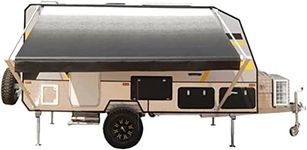 ALEKO RVAW10X8BLK11 Retractable RV or Home Awning 3 x 2.4 m (10 x 8 ft) White/Black Fade