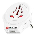 SKROSS World to Europe 1500266 USB 1.0 Travel Adapter