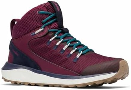 Columbia Womens Trailstorm Mid Waterproof Shoes -Red