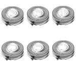 SH50/52 Replacement Heads Compatible with Series 5000 Electric Shaver, Replacement Blades Head Fit for Series 5000 S5xxx, ATXX S5xxx, PTXX PT8xx, PT7xx, 6-Pack with Brush