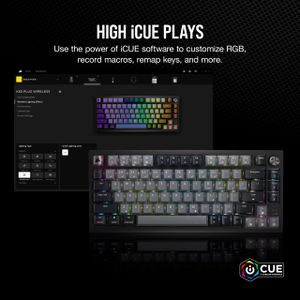 Corsair K65 Plus Wireless Mechanical Keyboard – Compact RGB Gaming