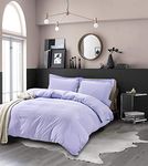 Elegant Comfort Ultra Soft 3-Piece Duvet Cover Set - 1500 Premium Hotel Quality Microfiber, Wrinkle and Fade Resistant 3PC Duvet Cover Set, Full/Queen, Lilac