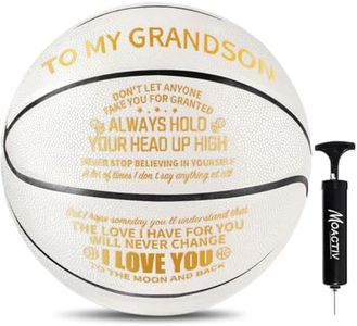 Moactiv Basketball Gifts for for Grandson - Suitable for Indoor and Outdoor - Personalized Christmas Graduate Day Gifts - Gifts with Love