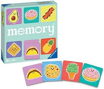 Ravensburger 20357 4 Foodie Favorites Memory Game for Boy & Girls Age 3 & Up! - A Fun & Fast Food Matching Game