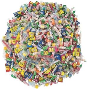 Bulk Sour Candy Assortment - 1000 Individually Wrapped Pieces, 10 Pounds - Halloween and Party Candy