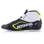 ALPINESTARS TECH-1 K V2 SHOES - BLACK/WHITE/YELLOW - 10.5