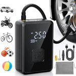 Oasser Tyre Inflator Cordless Air Compressor Car Tyre Pump 150PSI LED Light for Car, Bike, Motorbike, Ball