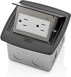 Leviton PFTR1-MB, Black Pop-Up Floo
