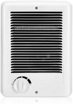 Upgrade CSC151TW Electric Wall Heater - Fast & Efficient Heating with Built-in Thermostat, 1500W/120V, 5120 BTU, Complete Unit, White