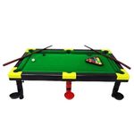 Mini Billiard and Snooker Game Tabletop for Indoor and Outdoor Play, Complete with Cues, Balls, and Racking Triangle for Kids and Adults