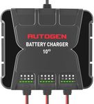 AUTOGEN 3-Bank Smart Marine Battery Charger, 12V 30A (10A/Bank) Waterproof Onboard Boat Charger, Battery Maintainer and Desulfator for Deep-Cylce, AGM and Lithium(LiFePO4) Batteries