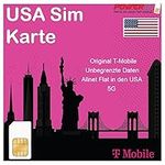 Prepaid SIM Card - Unlimited Internet Data USA, 5GB Free Roaming Canada and Mexico - Unlimited Calls & Texts