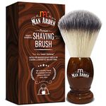 Man Arden Vintage Finish Premium Shaving Brush With Ultra Soft & Absorbent Bristles & Long Handle | Cruelty Free | For A Smooth Shave