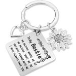 Grevosea Friend Gifts for Women, Friendship Keyring Gifts for Friends Stainless Steel Friendship Keychain Sister Gift Bestie Gifts for Her Birthday Graduation Anniversary Christmas