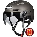 ILM Adult Bike Helmet with USB Rech