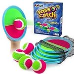 Ayeboovi Kids Toys Toss and Catch Ball Set Outdoor Games Toys for 3 4 5 6+ Year Old Boys Girls Toss and Catch Game Set with 4 Paddles and 4 Balls[Upgraded Version]