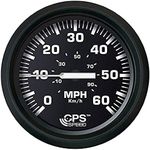 Faria Euro Black 4" Speedometer 60M