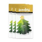 SCENTERS | Mirror Hanging Car Air Freshener | Car Accessories | Car Perfume | Christmas Tree (3 Packs) (Musk Magic)