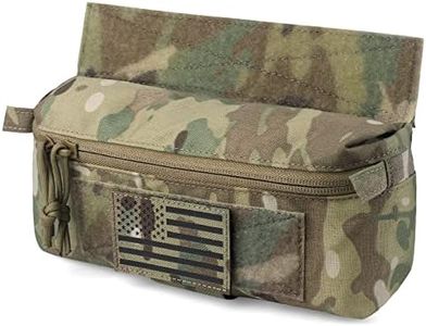 WYNEX Tactical Dump Drop Pouch, Dangler Pouch Utility Tool Pack Sub Abdominal Carrying Bag EDC Pocket Organizer Accessories for Plate Carrier Chest Rig CP Camo