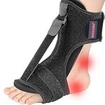 Soulern Plantar Fasciitis Night Splint Drop Foot Orthotic Brace,Improved Dorsal for Effective Relief from Plantar Fasciitis, Achilles Tendonitis, Ankle Pain