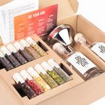 DO YOUR GIN l DIY Gin-Making Kit | Cocktail Kit | Bartender Gift Basket | Birthday Gifts for Men, Women | Alcohol Gift | 12 Botanicals, Bottles & Recipes