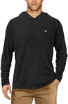 Roadbox Men's UPF 50+ Sun Protection Hoodie Shirt Outdoor UV Long Sleeve Fishing Shirts for Workout Running Swimming Hiking
