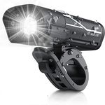 Linist USB Rechargeable Bicycle Light Super Bright Bicycle Headlight Waterproof Front Cycle Lights for Cycling, Mountain or Road Bike,Black