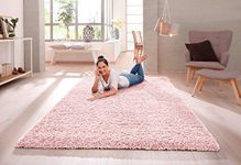 SHAGGY RUG 30MM / 3cm Modern Rugs Living Room Extra Large Small Medium Rectangular Size Soft Touch Thick Pile Living Room Area Rugs Non Shedding (Pink, 120cm x 170cm (4ft x 6ft))