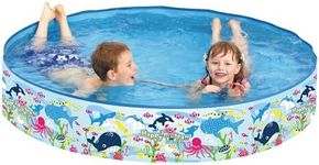 Splosh 4ft Kids Paddling Pool - Easy Setup Pool With Rigid Sides (No Inflating) - Outdoor Kids Swimming Pool - Kids Paddling Pools For Garden - Size 1.2m x 25cm