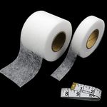 Baven Iron on Hemming Tape 20 mm x 30 m and 60 mm x 30 m Hem Tape, Wonderweb Iron on,No Sew Hem Tape Roll Iron on Tape with Tape Measure Deal for Hems, Jeans,Trousers,School Clothes,epair Curtains