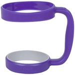 F-32 Handle - 19 COLORS - 20oz or 30oz size available - Compatible with YETI, BEAST, OZARK TRAIL, RTIC (PREVIOUS DESIGN) and More Tumbler Travel Mug - BPA FREE (20OZ, PURE PURPLE)