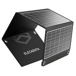 ELECAENTA 22W ETFE Solar Charger with 2 USB Ports(5V/4A Max Total), IP54 Waterproof Foldable Solar Panel for Outdoor Activities, Phone Charger Compatible with iPhone Tablet Samsung LG etc